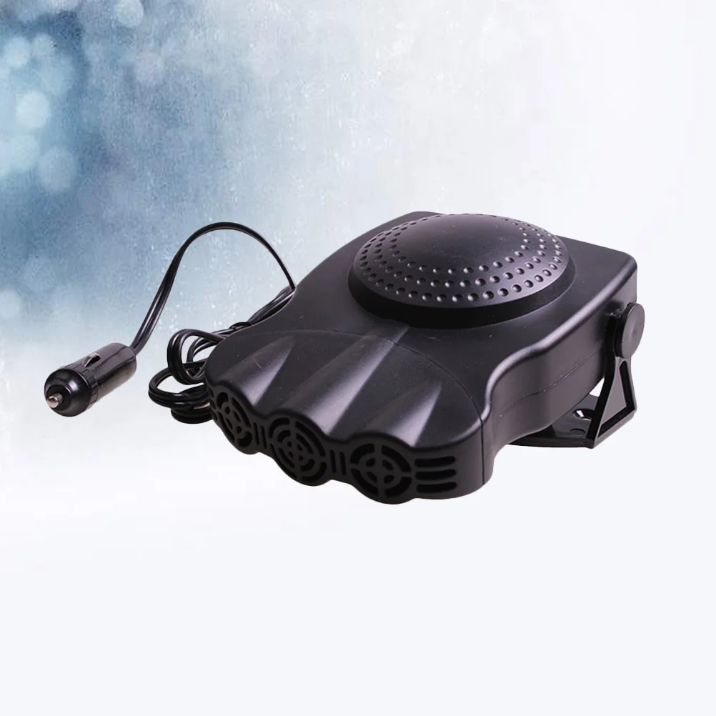 

Car Vehicle 24V Defroster Heater Portable Car Heater Warmer Snow Defogger Anti-fog Safe Driving Cleaner (Black)