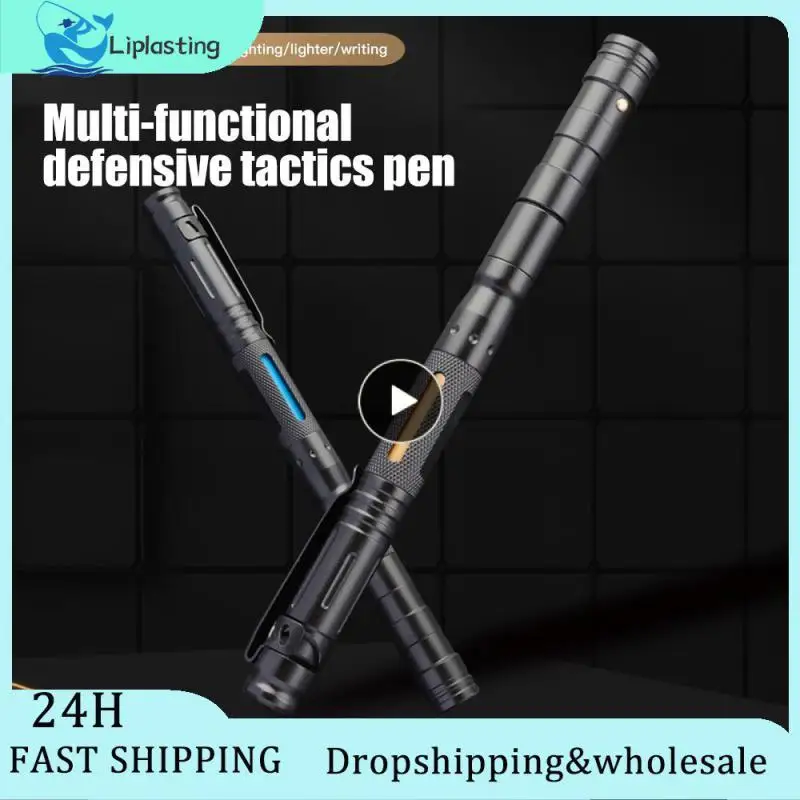 

Emergency Self-defence Tactical Pen Long-lasting Power Tungsten Steel Attacks The Head Self-defense Pen Self-defense Tool