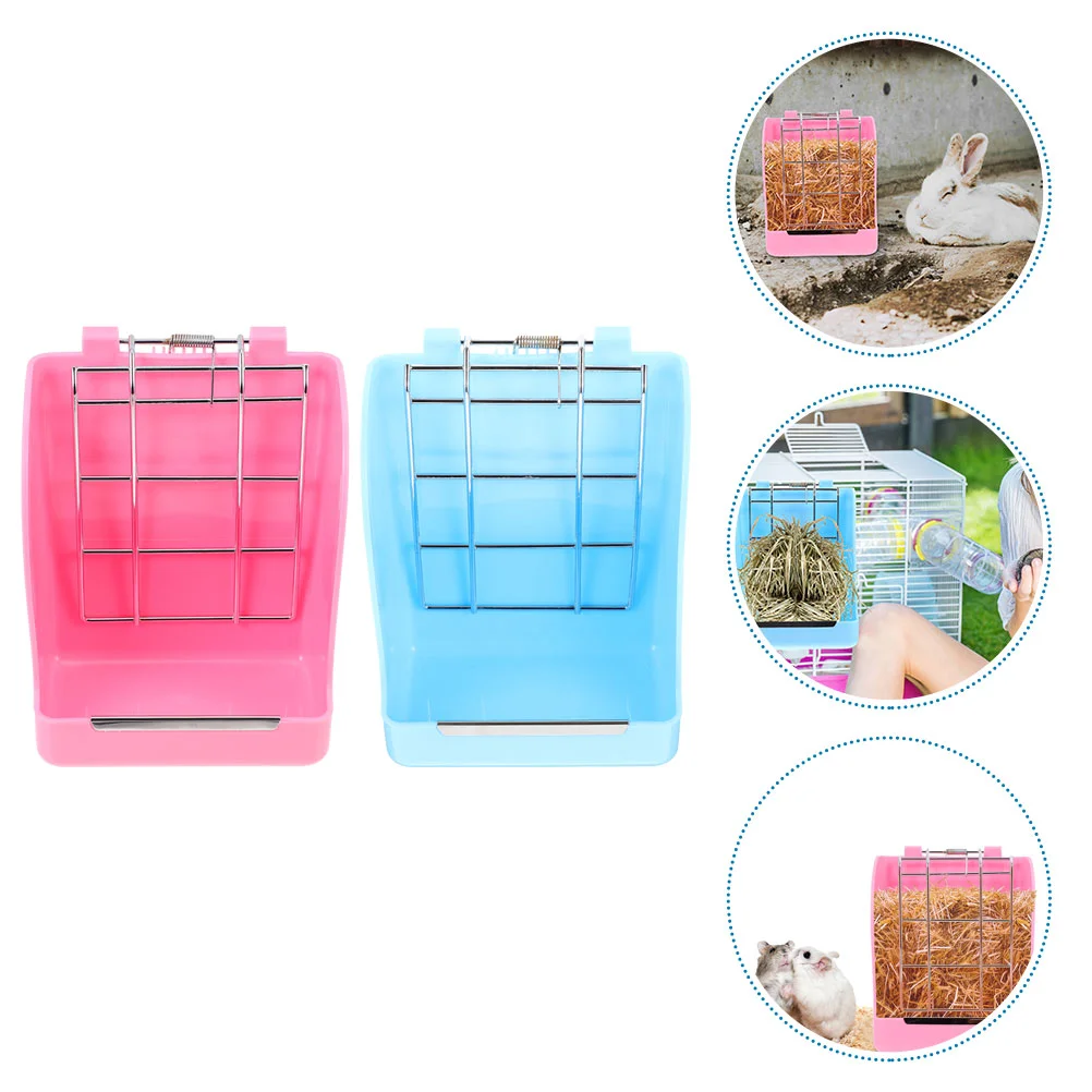 

2Pcs Rabbit Hay Animals Feeder Rabbit Supplies Bunny Hay Holder Rabbit Hay Feeder Hay Feeder for Guinea Animals Bunny Rabbit