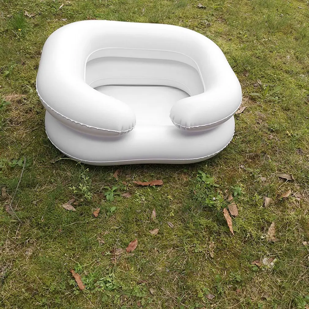 Надувная раковина из ПВХ с утолщенной водопроводной трубой складная для ухода