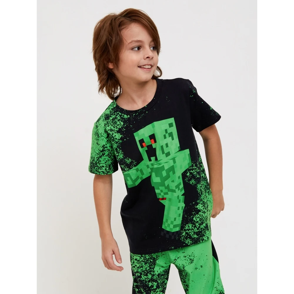 Костюм спортивный для мальчика FortyFour KSS026 зеленый хлопок 100% |