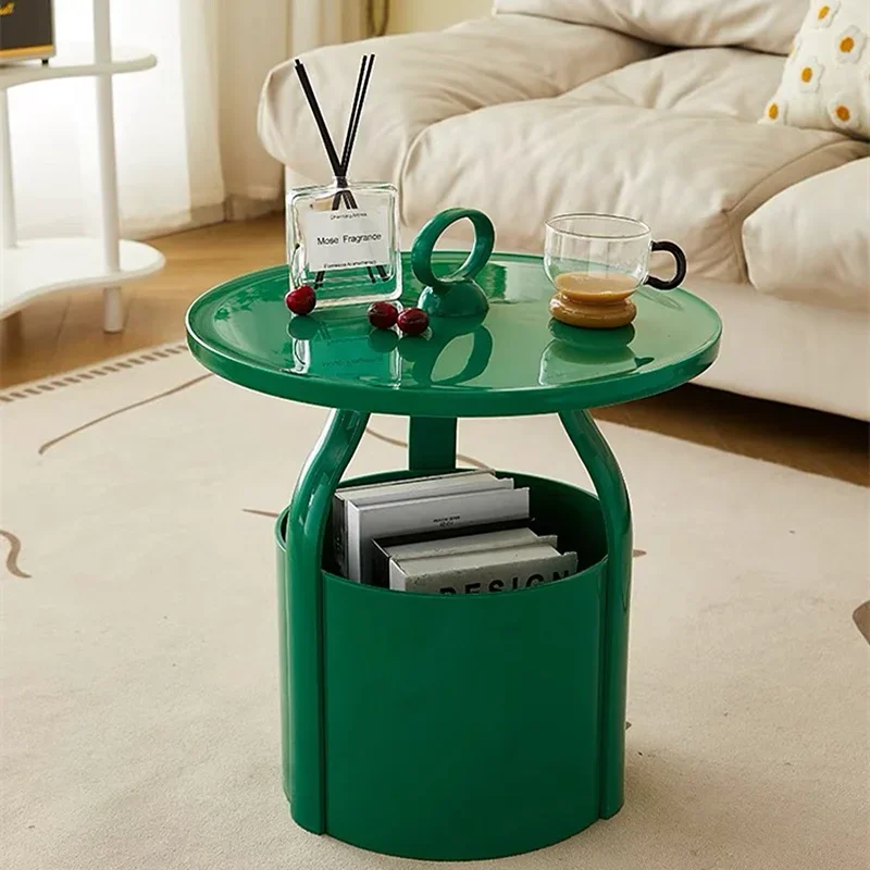 Кремовый стиль пластиковые диванные столики для хранения современное хранилище