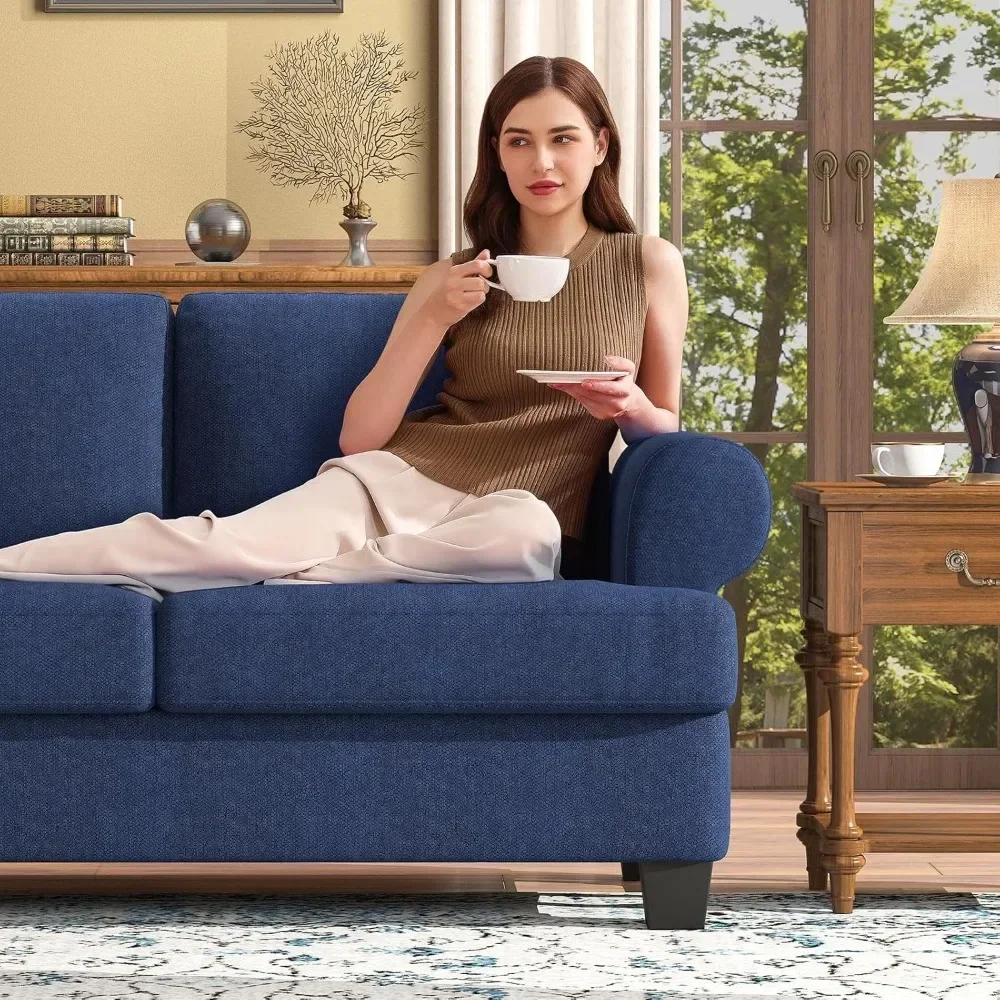 91-дюймовый диван с очень глубокими сиденьями большого размера 3-местный