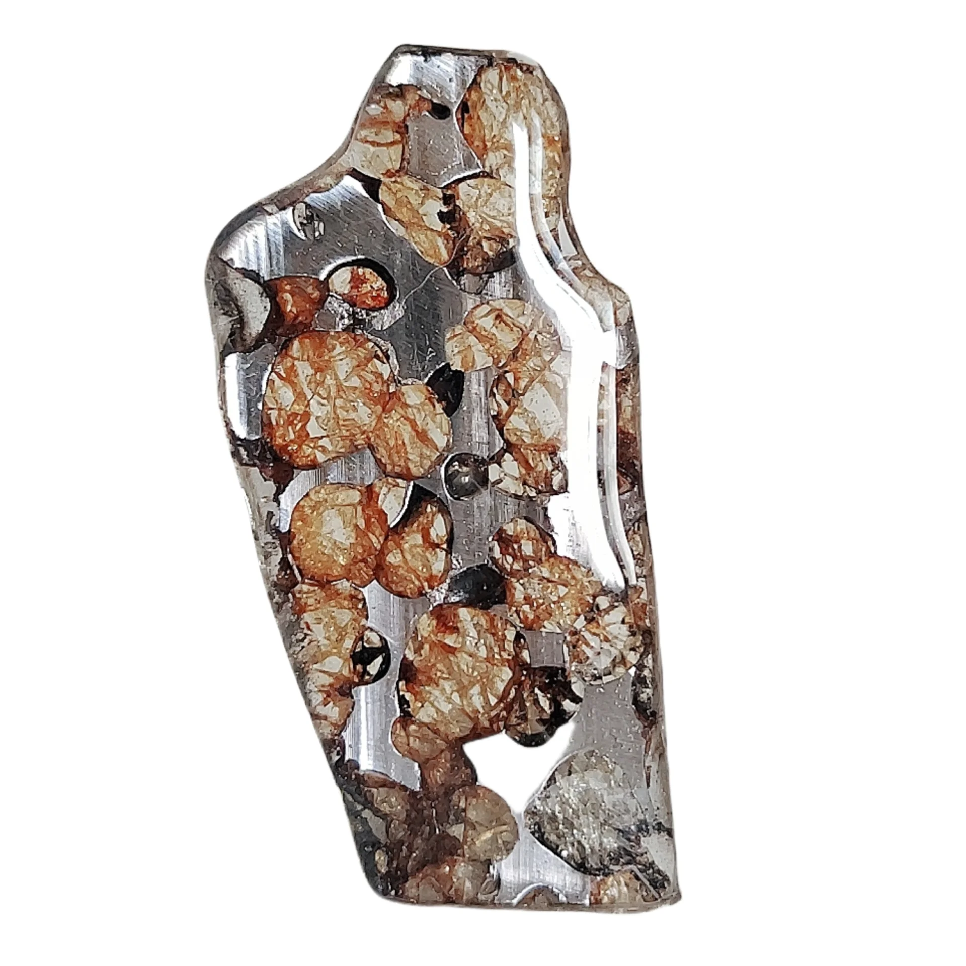 5 1 г Seymchan Pallasite ломтики оливкового метеорита образец натурального нарезанная