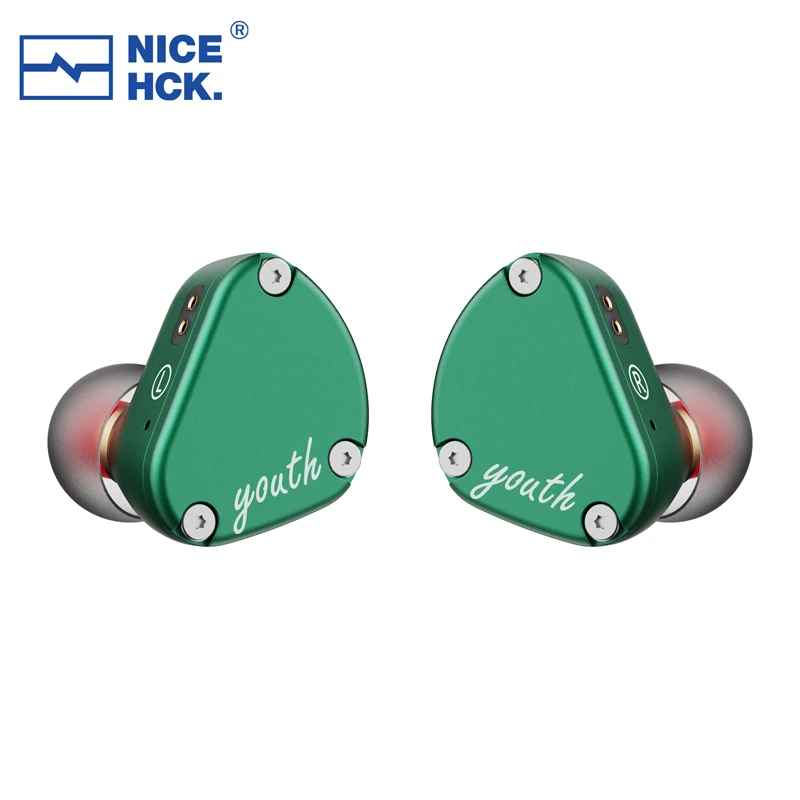 NiceHCK Youth HIFI In-ear Monitor 8.8mm Beryllium Plated Diaphragm Dynamic Headset Sport Earphone With Silver Plated OCC Cable enlarge