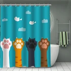 Душевая занавеска в стиле бохо с принтом животных, водонепроницаемый тканевый экран для ванной, домашний декор в стиле хиппи, крючок для отправки
