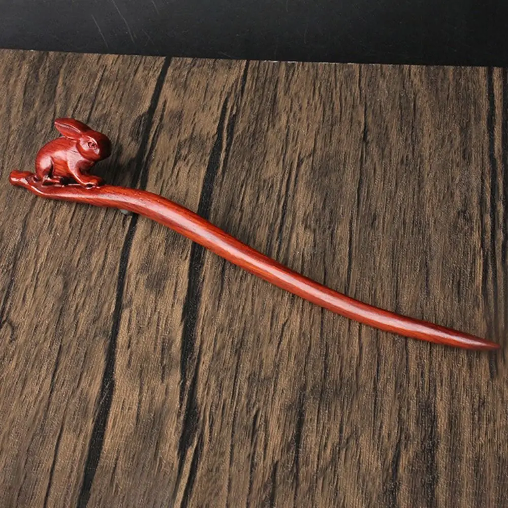 Женская деревянная шпилька Hanfu для волос