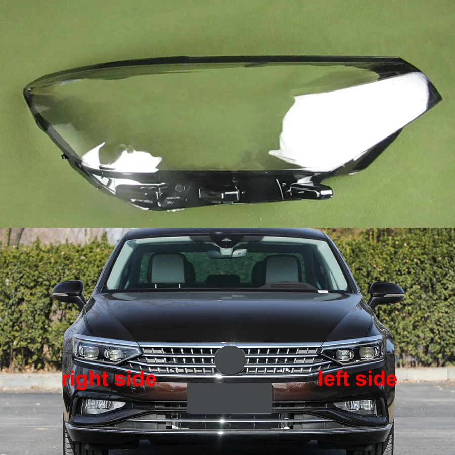 

For Volkswagen VW Magotan / Passat B8.5 2020 2021 Front Headlamp Cover Transparent Lampshade Lens Headlight Shell Plexiglass