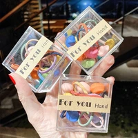 new childrens hair accessories ten colorful rubber bands boxed cute princess head rope ins korean hair ring baby hairpin