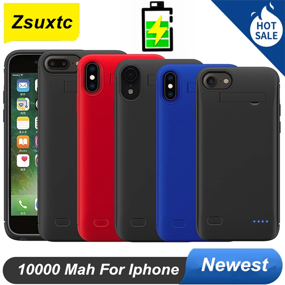 

10000Mah Power Case For iphone 12 Mini 6 6S 7 8 Plus X XS XR XS Max 11Pro 11 Pro Max Battery Charger Case Phone Cover Power Bank