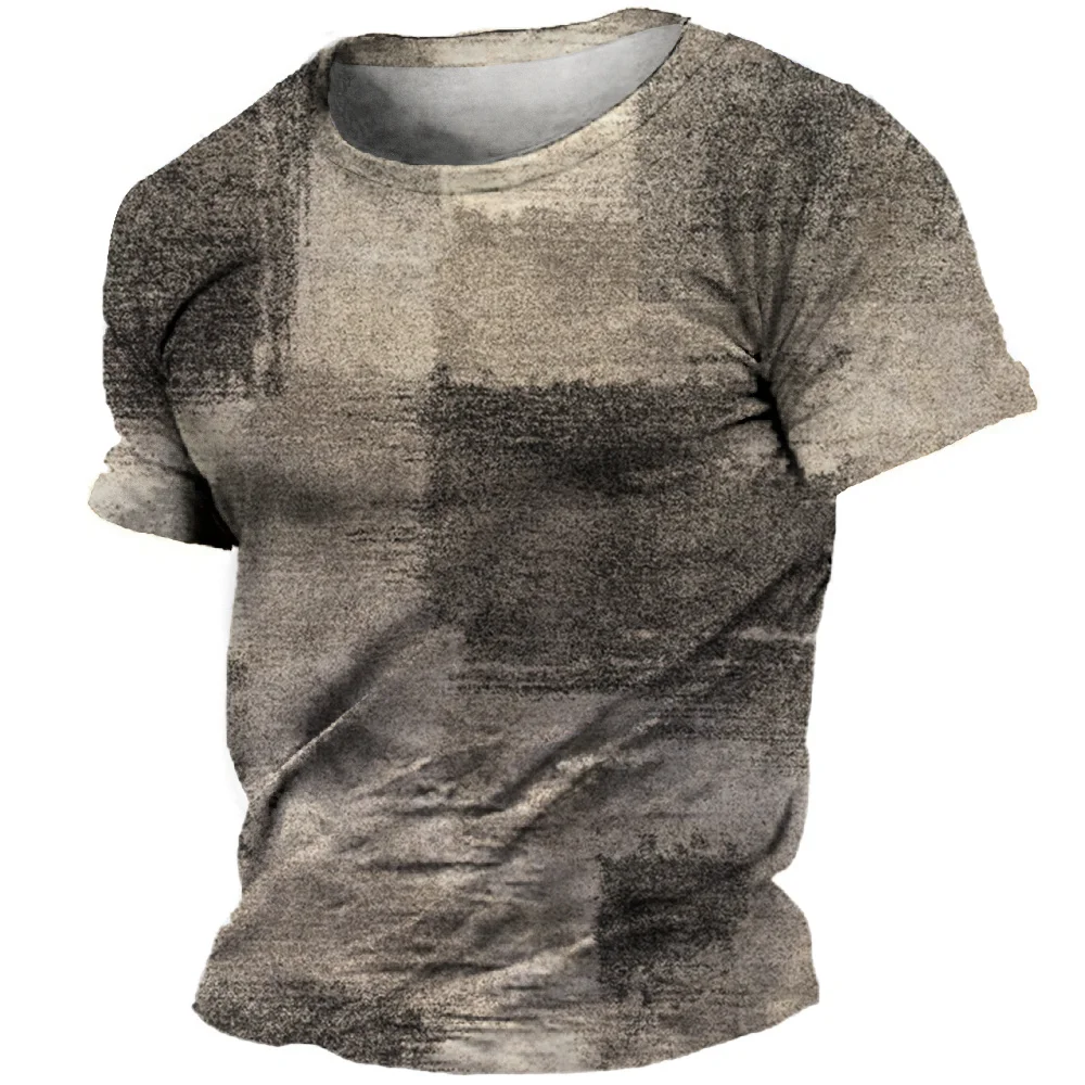 

Футболка мужская с 3D-принтом в полоску, винтажная уличная одежда с графическим принтом, топ оверсайз с коротким рукавом, рубашка, летняя одежда