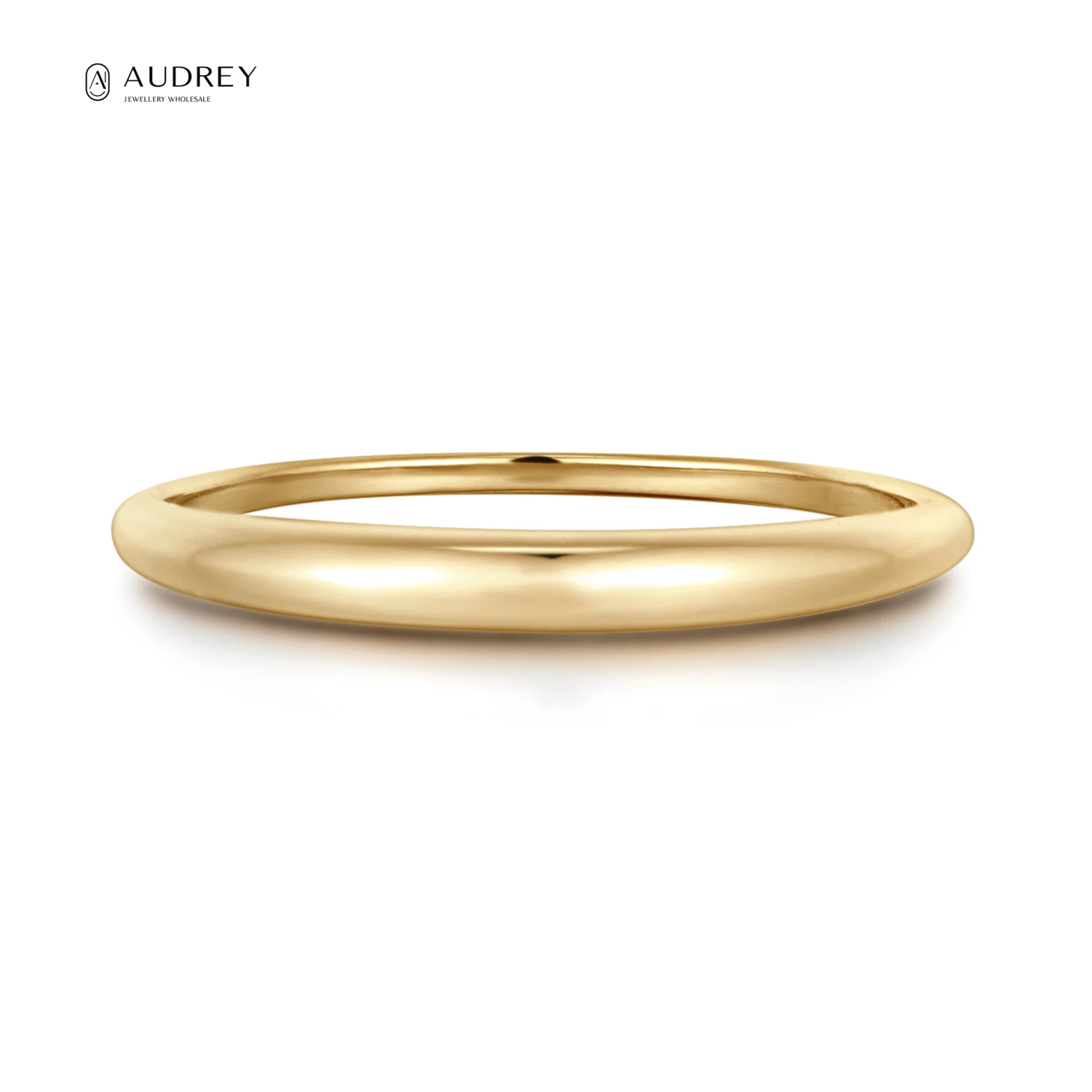 

Audrey Fine Jewelry Real Gold Classic Ring Chunky Jewelry 14K Solid Gold Engagement Rings For Women
