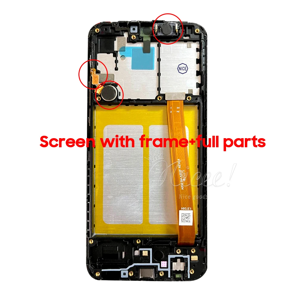 100% протестированный дисплей для Samsung A20e, ЖК-дисплей с сенсорным экраном для Galaxy SM-A202F SM-A202K, дигитайзер в сборе + рамка, полные детали 5,8 дюйма (art.: 3920c8d0df66c) - 3920c8d0df66c