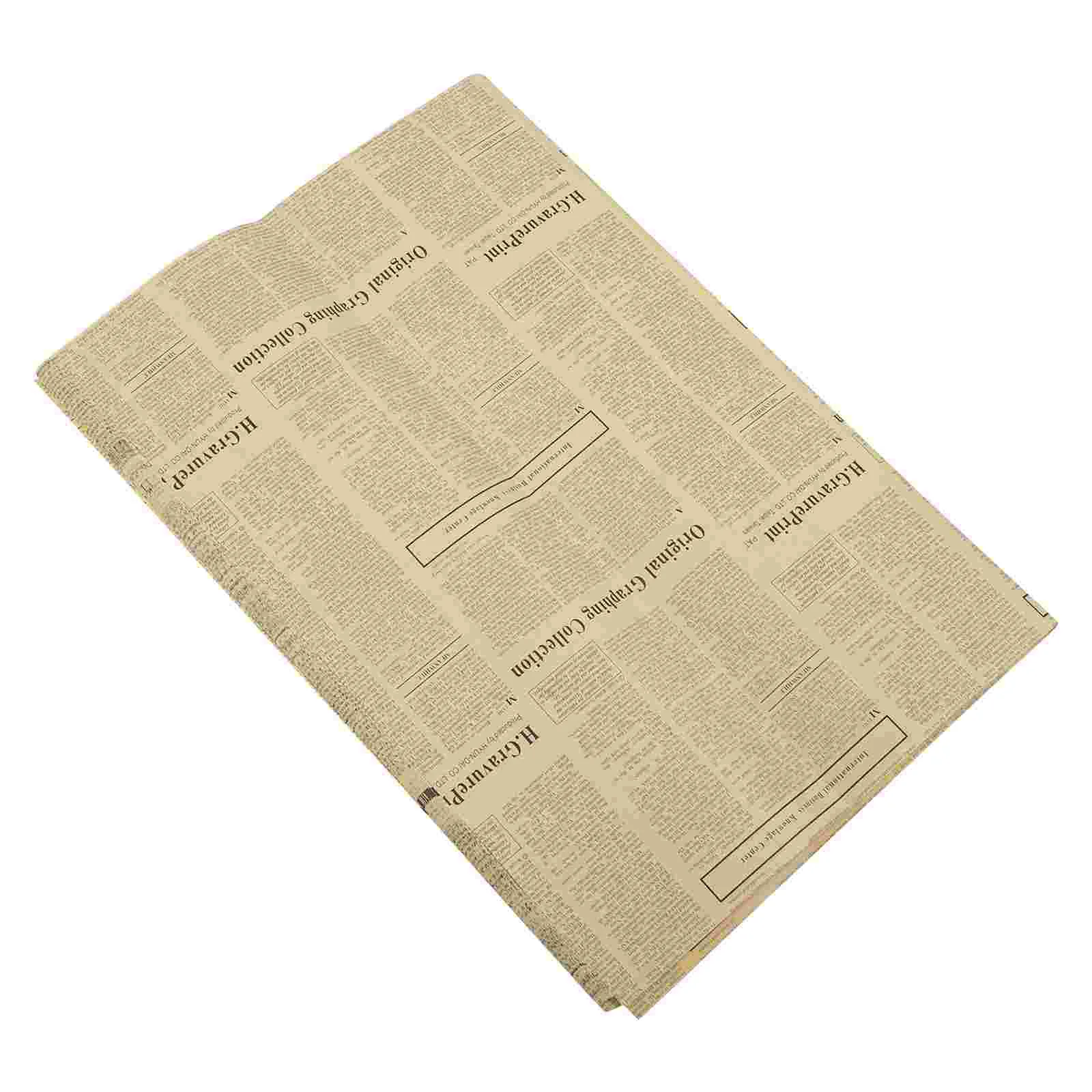 

40 Pcs Flower Wrappers English Newspaper Bouquet Wrappers Gift Wrapping Papers