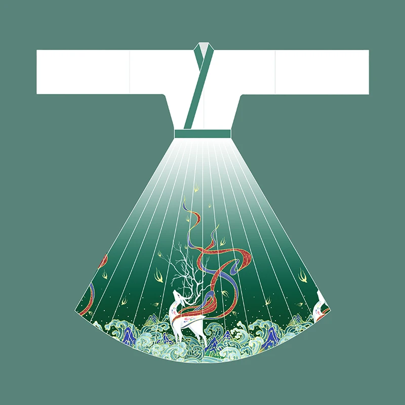 Ancient Kimono Green Hanfu Dress Summer Tang Embroidery Chinese Style Traditional Cosplay Skirt Suit Dresses Costume Clothes |