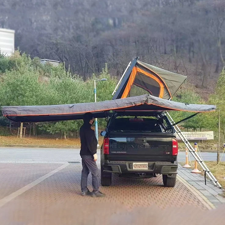 

Manufacture Ready To Ship SUV Rooftop Tent Foldable Roof Top Tent Hard Shell Car Roof Tent