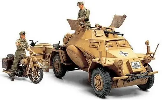 Tamiya 35286 1/35 Модель немецкого Sd.Kfz 1222 Леходники Panzers Hetwagen с полиэтиленовыми деталями