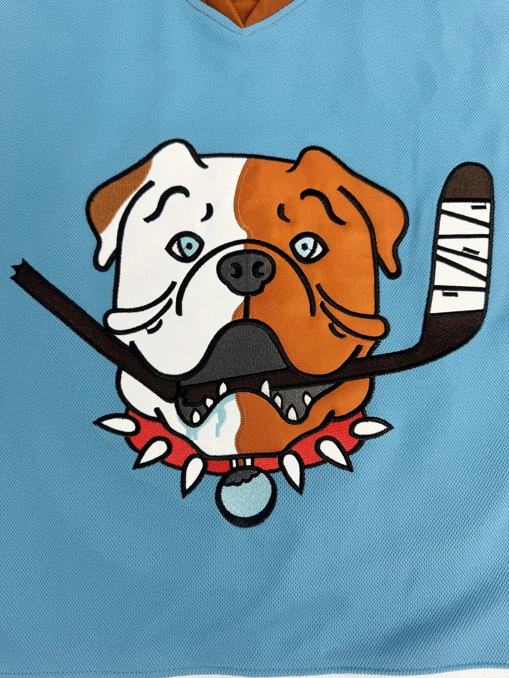 Фото Хоккейная майка 69, Shore Shoresy Sudbury Bulldog, мужские сшитые майки из фильма для взрослых, синяя одежда с длинными рукавами, одежда с вышивкой №3