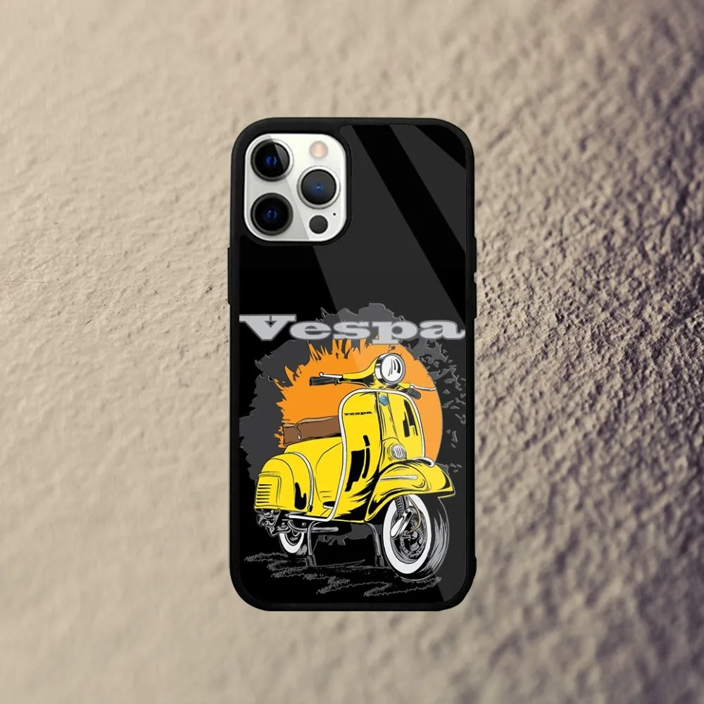 Чехол для телефона V-Vespa S-skoter iPhone 15 14 13 12 11 Plus Pro Max Mini Magsafe с магнитной беспроводной