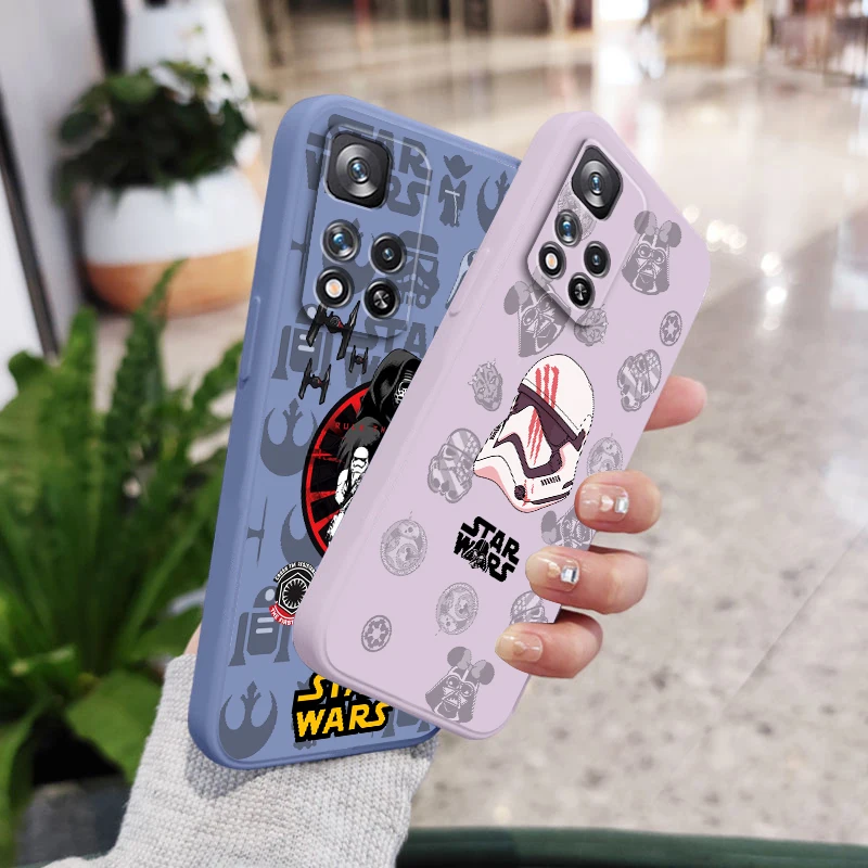 

Dark Anime Star Wars Super Hero Liquid Rope Phone Case For Xiaomi Redmi Note 12 11 11T 10 10S 9 9S 9T 8 8T Pro 4G 5G Cover