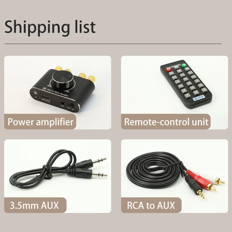 Bluetooth-совместимый стереоусилитель 5 1 приемник мини HiFi Amp AUX