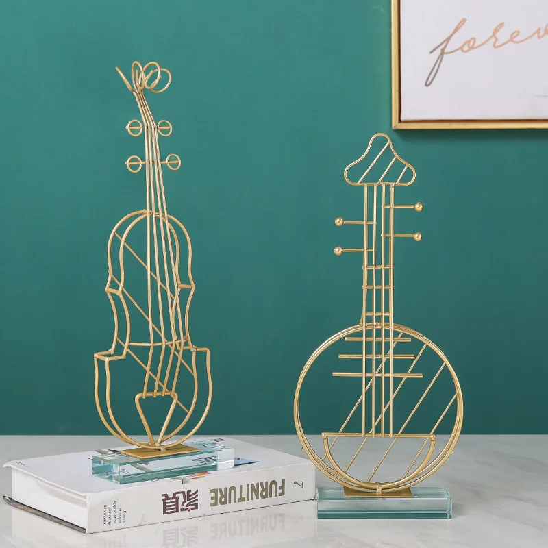 Статуэтка для скрипки декоративные статуэтки золотые металлические поделки