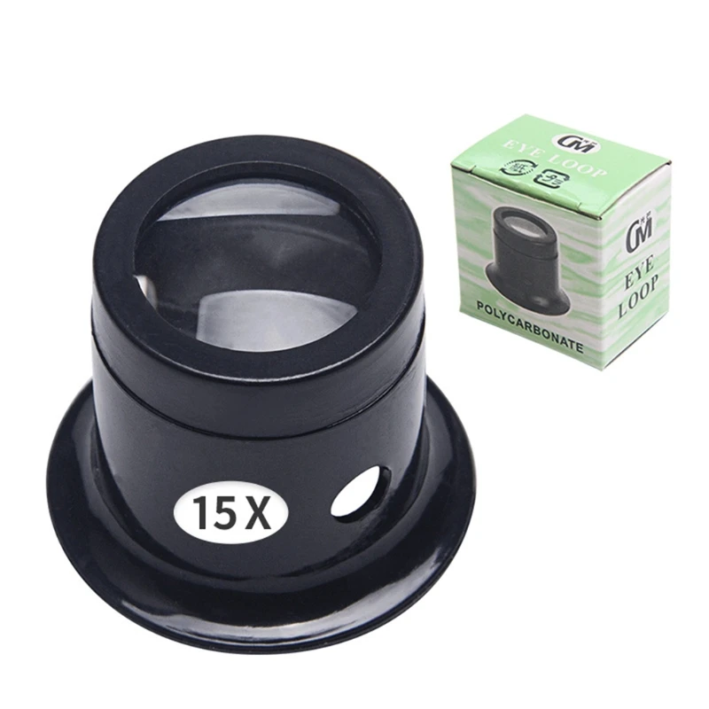

Jeweler Watch Magnifier Tool 3X 5X 10X 15X 20X Portable Monocular Magnifying Glass Loupe Lens for Eye Magnifier Len