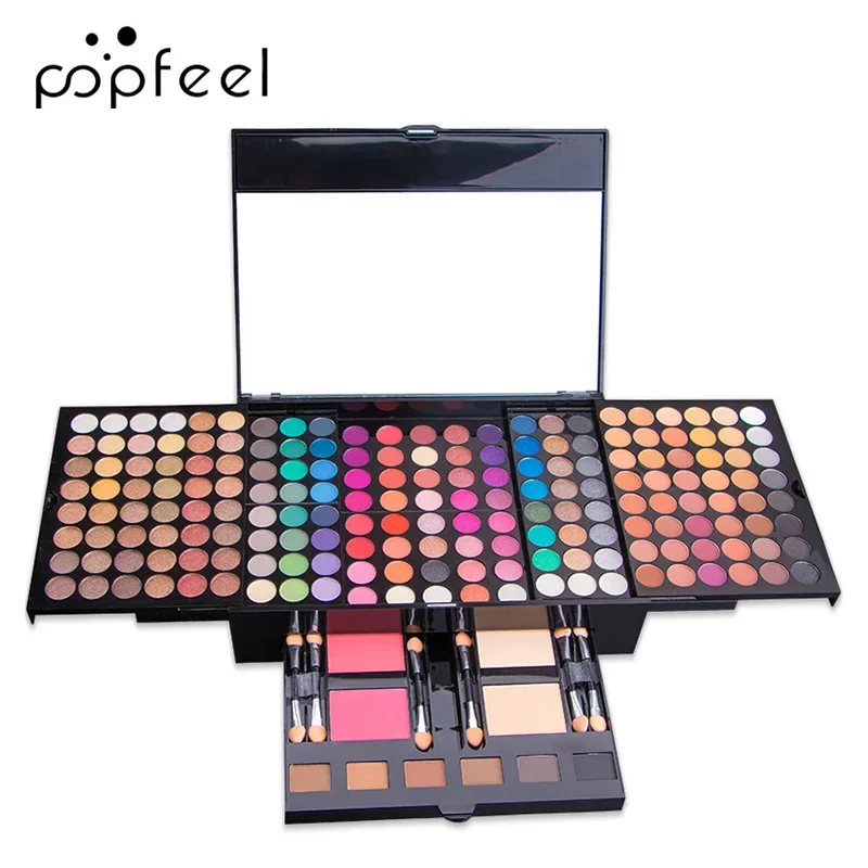 Самый продаваемый Popfeel Pro Makeup 194 цветов матовая мерцающая палитра косметическая