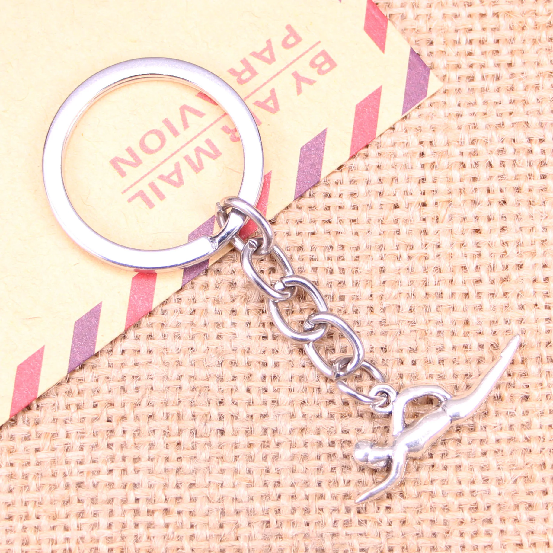 Новинка, модный брелок для ключей, 29x11 мм, подвески-висюльки для плавания, плавающих, мужские украшения «сделай сам», брелок для ключей для автомобиля, сувенирный держатель для подарка