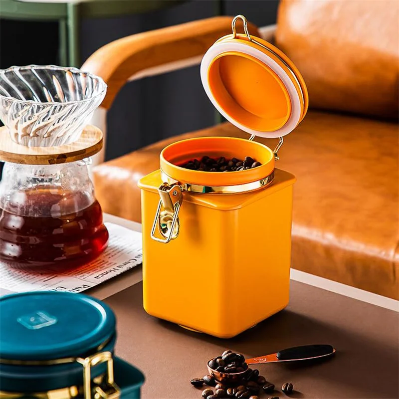 

Кофейные зеркальные бутылки сохраняют свежие зеркальные чайные Орехи закуски кухонный Органайзер