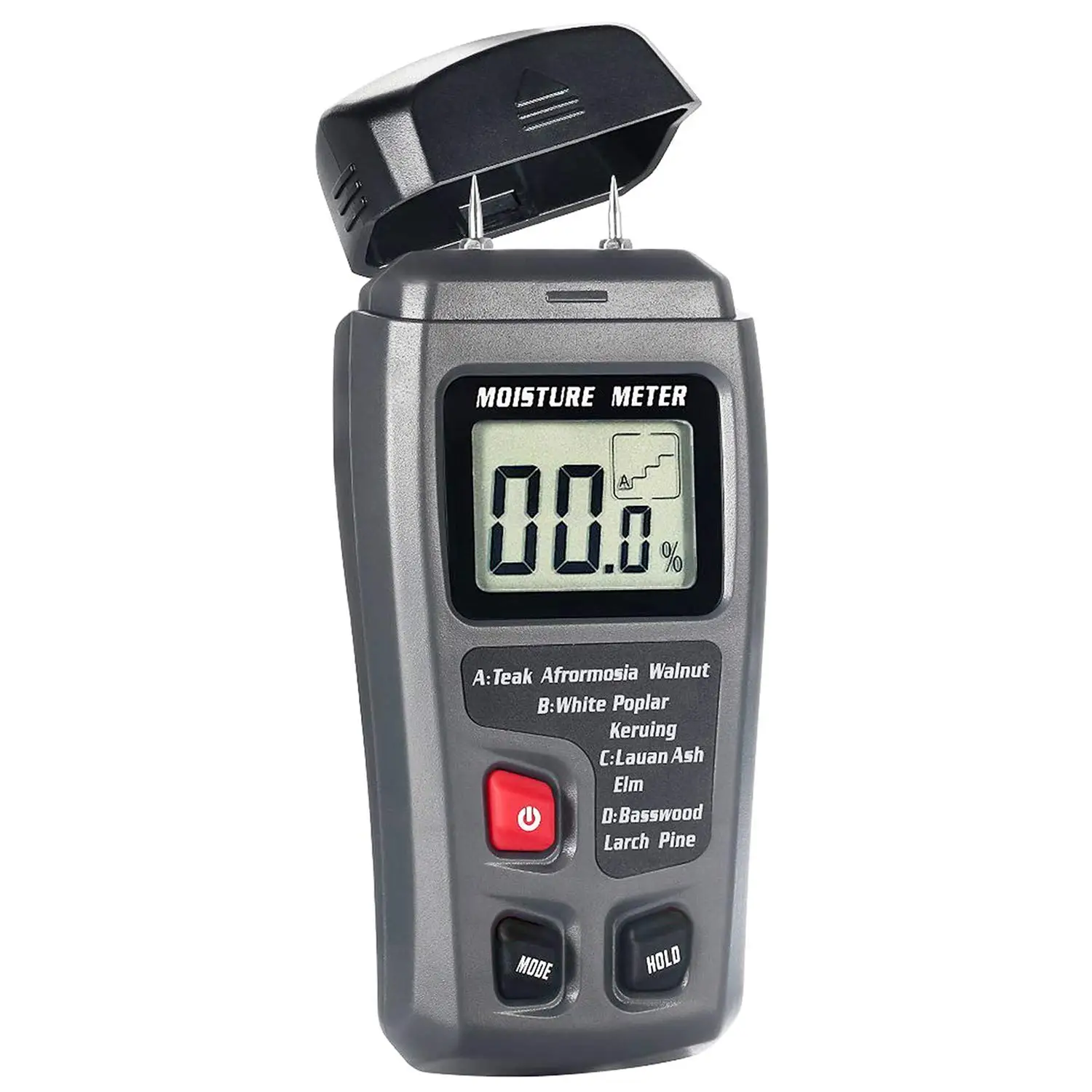 

Digital Wood Moisture Meter Professional 0~99.9% Wood Moisture Meter Portable Tool LCD Display Wood Moisture Detector
