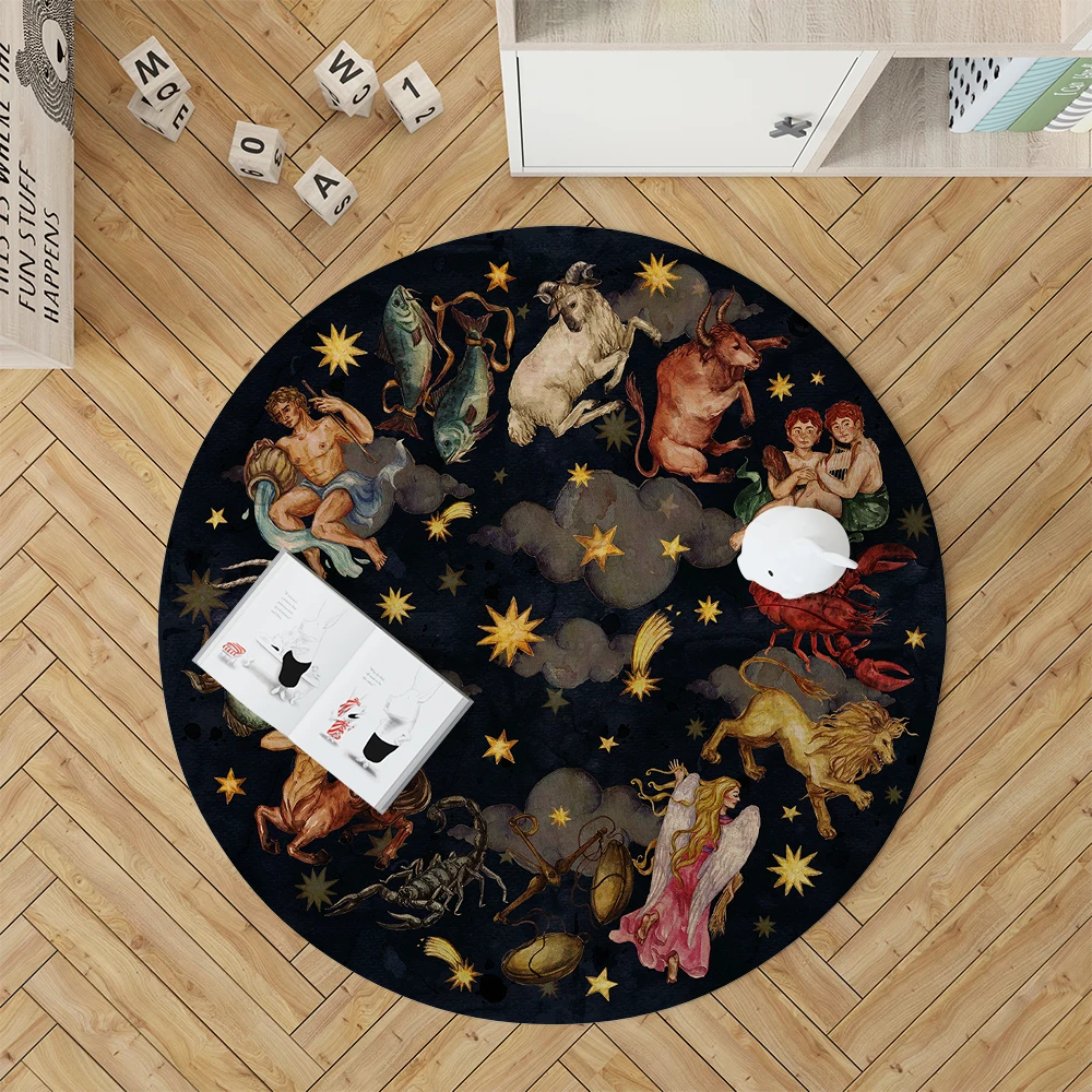 Круглый коврик в европейском стиле для гостиной 12 соревнований напольный