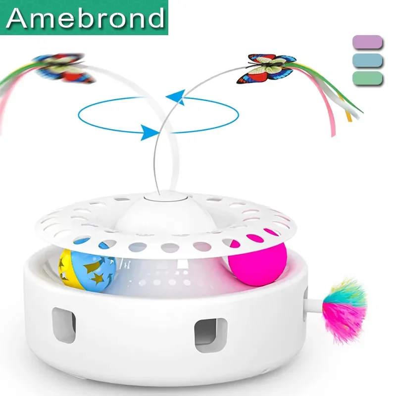 

Игрушки для чата, котенок интерактивный движение Интеллектуальный 3 в 1, бабочка и шлейфы амбуш мобильные