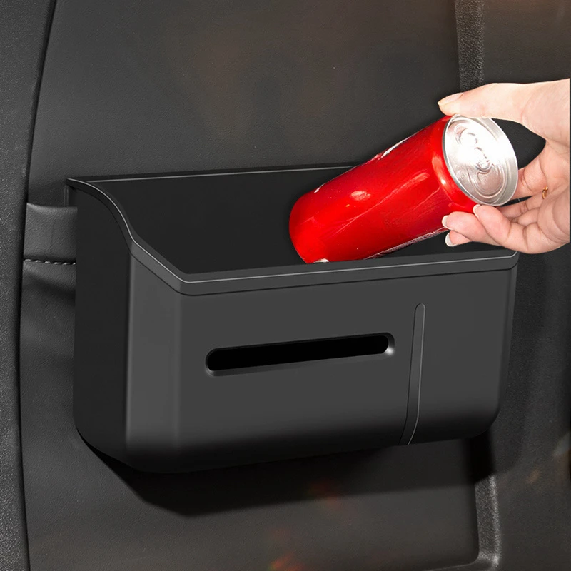 

Suitable for Tesla ModelY/3 rear storage box, paper towel, seat storage, feel free to stick trash can accessories