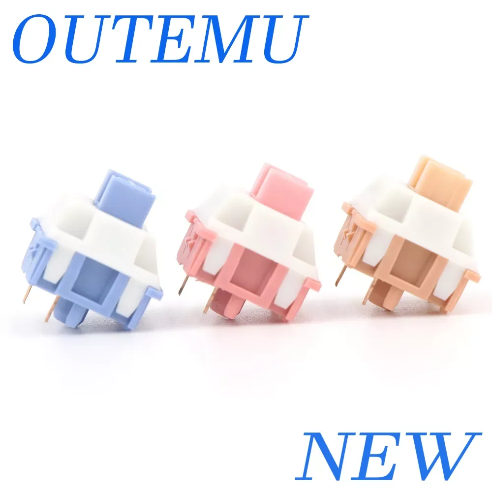 

NEW2023 Switches Lubed Mechanical Keyboard Switch 5Pin Silent Tactile Linear Cream Blue Pink Yellow Custom Gaming RGB MX Switche