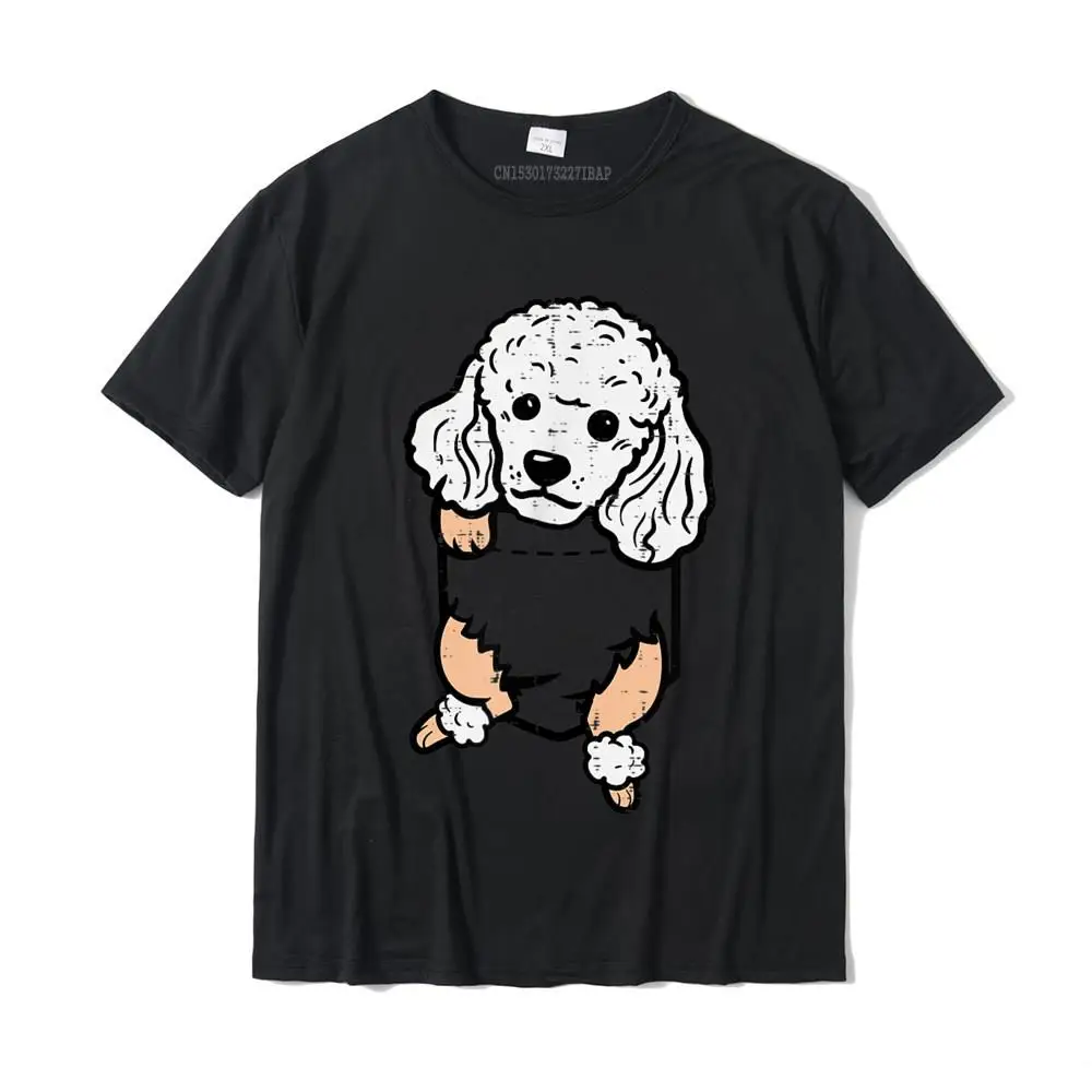 

Pocket Poodle Feet Cute Mini Toy Pet Dog Lover Owner Gift T-Shirt Men Wholesale Birthday Tops Tees Cotton Top T-Shirts Cosie