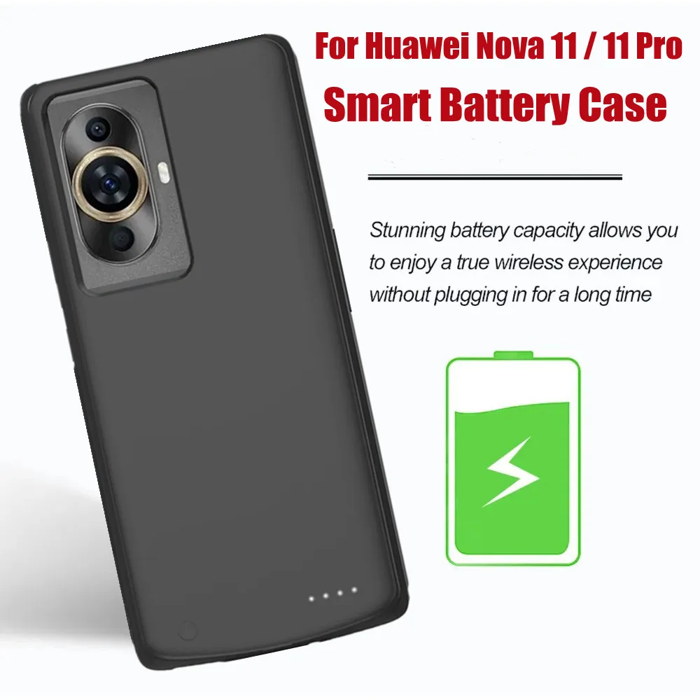 

6800mAh Battery Case For Huawei Nova 11 5G External Power Bank Battery Charger Case For Huawei Nova 11 Pro Battery Charging Case