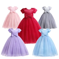 2022 new girls princess dresses teens solid birthday dancing dress childrens ankle length evening clothes ball gown dresses