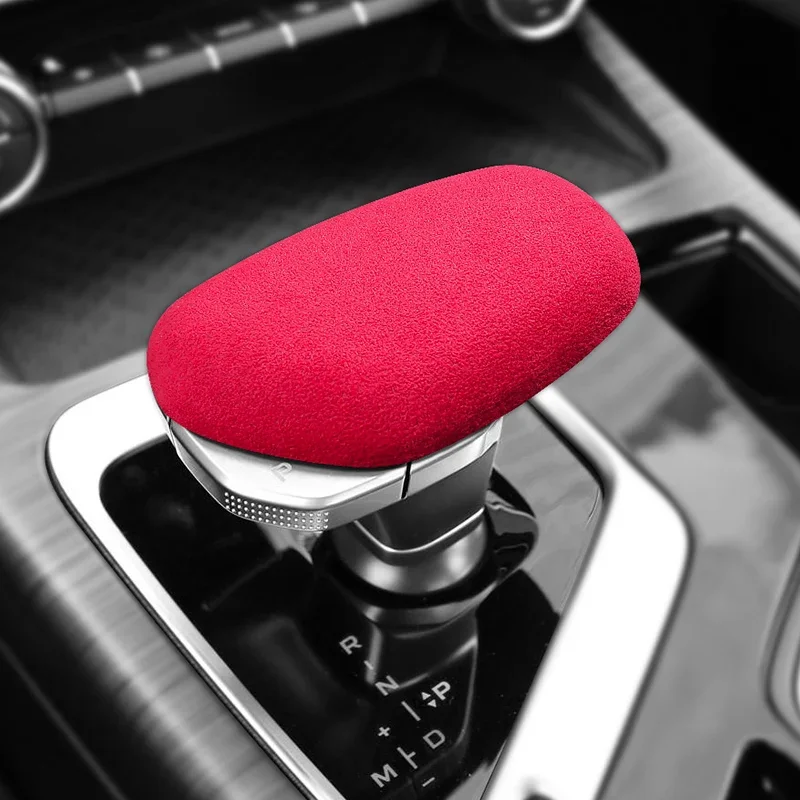 Итальянская замшевая Автомобильная рукоятка переключения передач крышка ручки