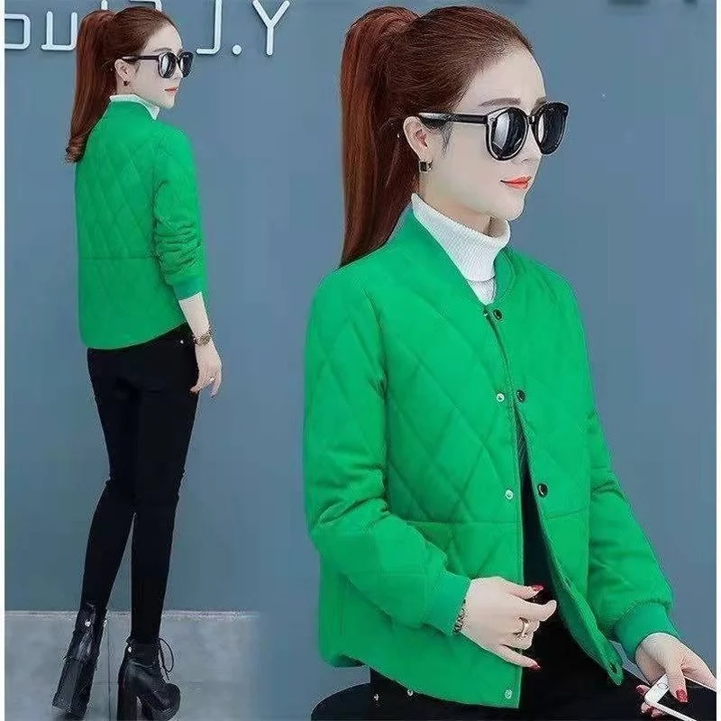 Womens Autumn Winter Short Padded Jacket Parka Jacket Warmth Free Shipping Cardigan Korean Fashion Loose Wholesale Slim Fit New