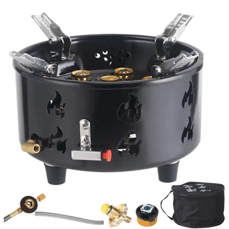 7-ядерная походная плита 19800 Вт мощная сильная огонь портативная туристическая