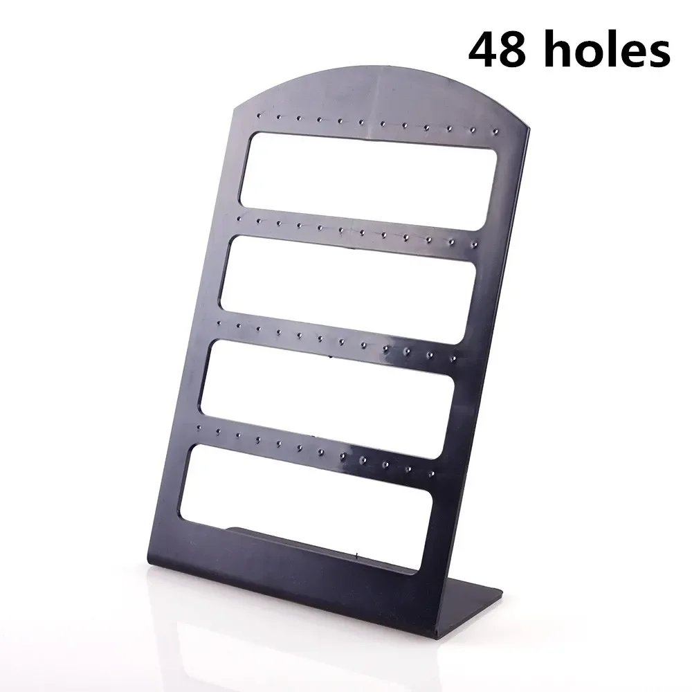 

Пластиковая подставка для сережек Janedream черная 48 отверстий