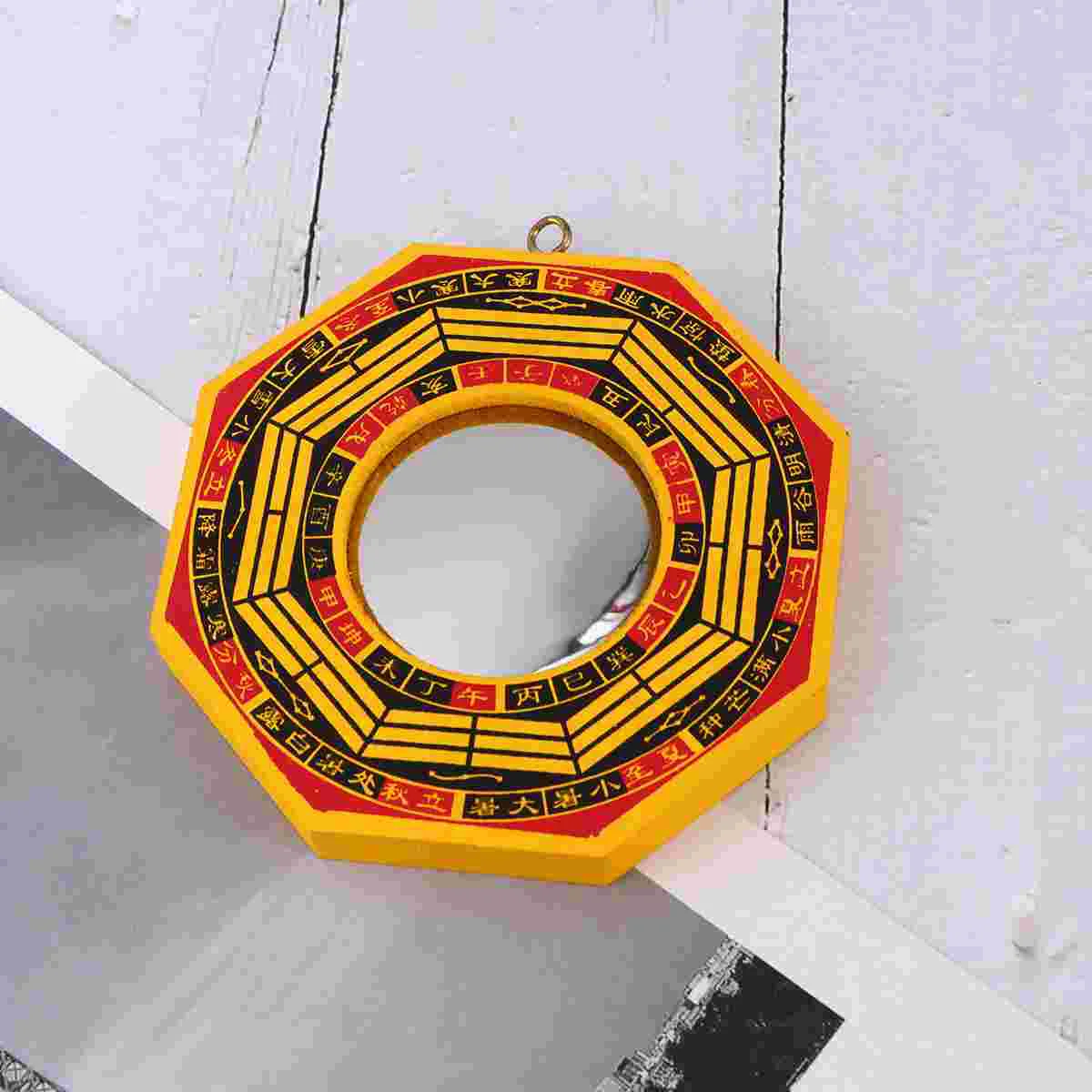 

Convex Mirror Decorate Bagua Mirror Fengshui Fengshui Mirror Pendant Bamboo Chinese Concave Mirror Office