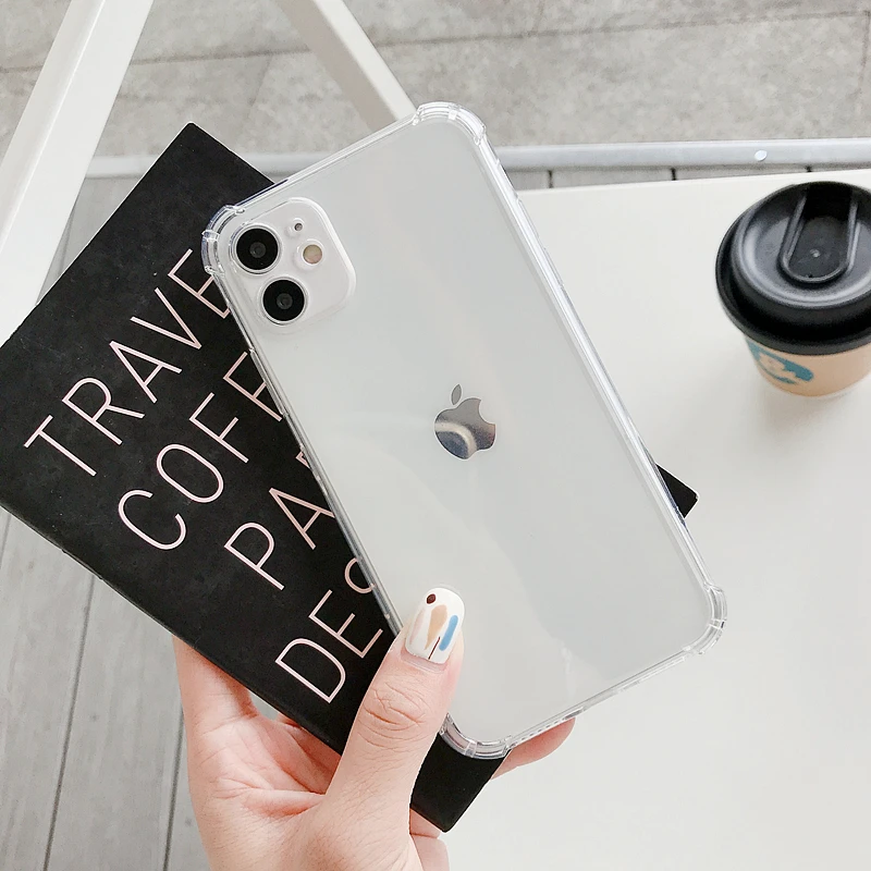 

1.5mm Thick Crystal High Clear Soft TPU Case For iPhone 14 13 12mini 11 Pro XS Max X XR 7 8 Plus SE3 Four Corner Anti-Fal Cover