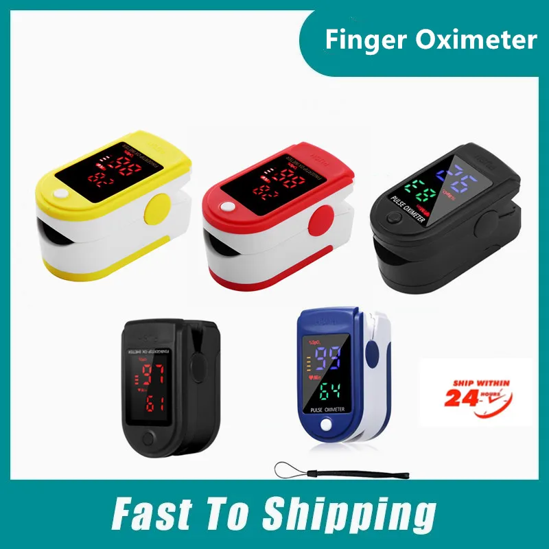

Hot Mini Digital Finger Oximeter With Strap Lanyard Fingertip Pulse Oximeter Blood Oxygen Saturation LED Heart Rate Monitor