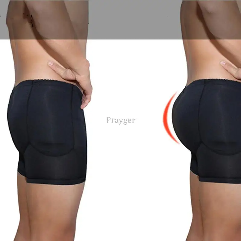 Men Padded Butt Lifter Control Panties Waist Trainer Corsets Slimming Shaper Pads Enhancement Underwear 6XL