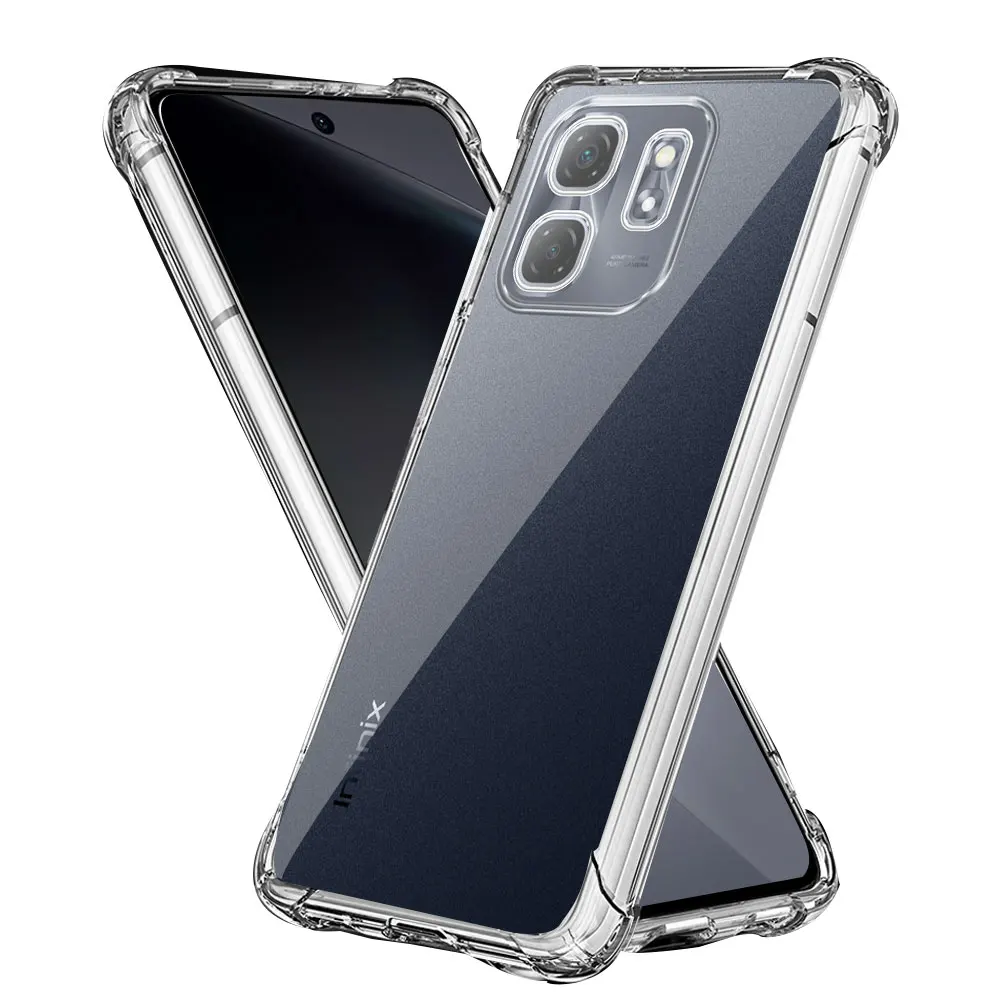 Противоударная фотография для Infinix Smart 9 Прозрачная силиконовая Мягкая Smart9 X6532 /