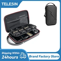 telesin for gopro storage bag eva expansion hard case for gopro hero 10 9 8 7 6 5 dji osmo action camera bag accessories