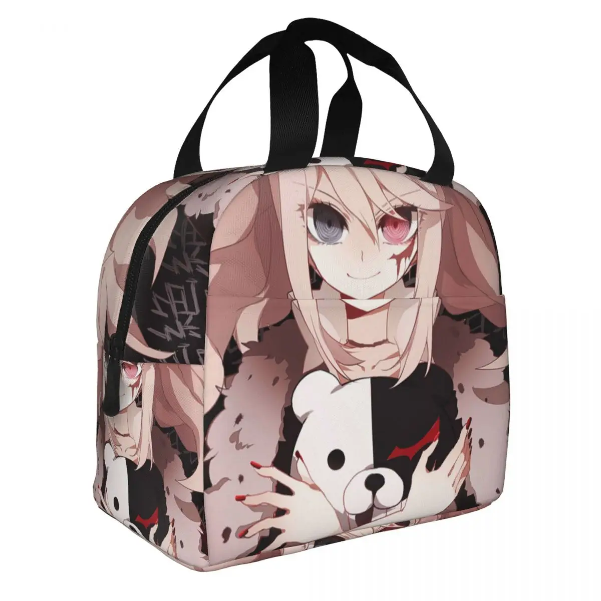 Anime - Danganronpa Lunch Bento Bags Portable Aluminum Foil thickened Thermal Cloth Lunch Bag for Women Men Boy
