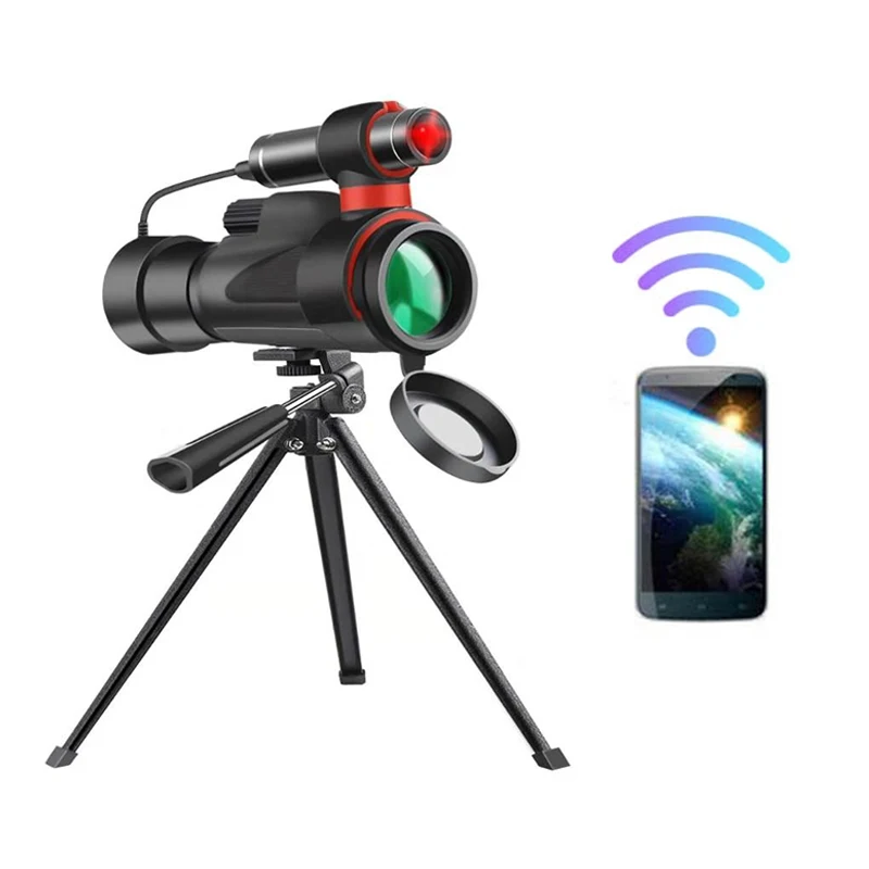 

Monocular Wifi IR Infrared Telescope 1920×1080 FHD Night Vision Device for Smartphone Military Spyglass